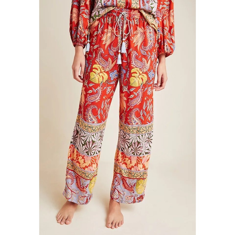 Anthropologie Sonrisa paisley boho pants size xl